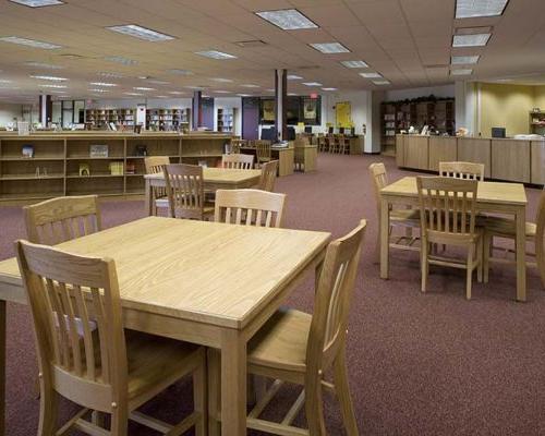 Interior photo of Astronaut High School Library